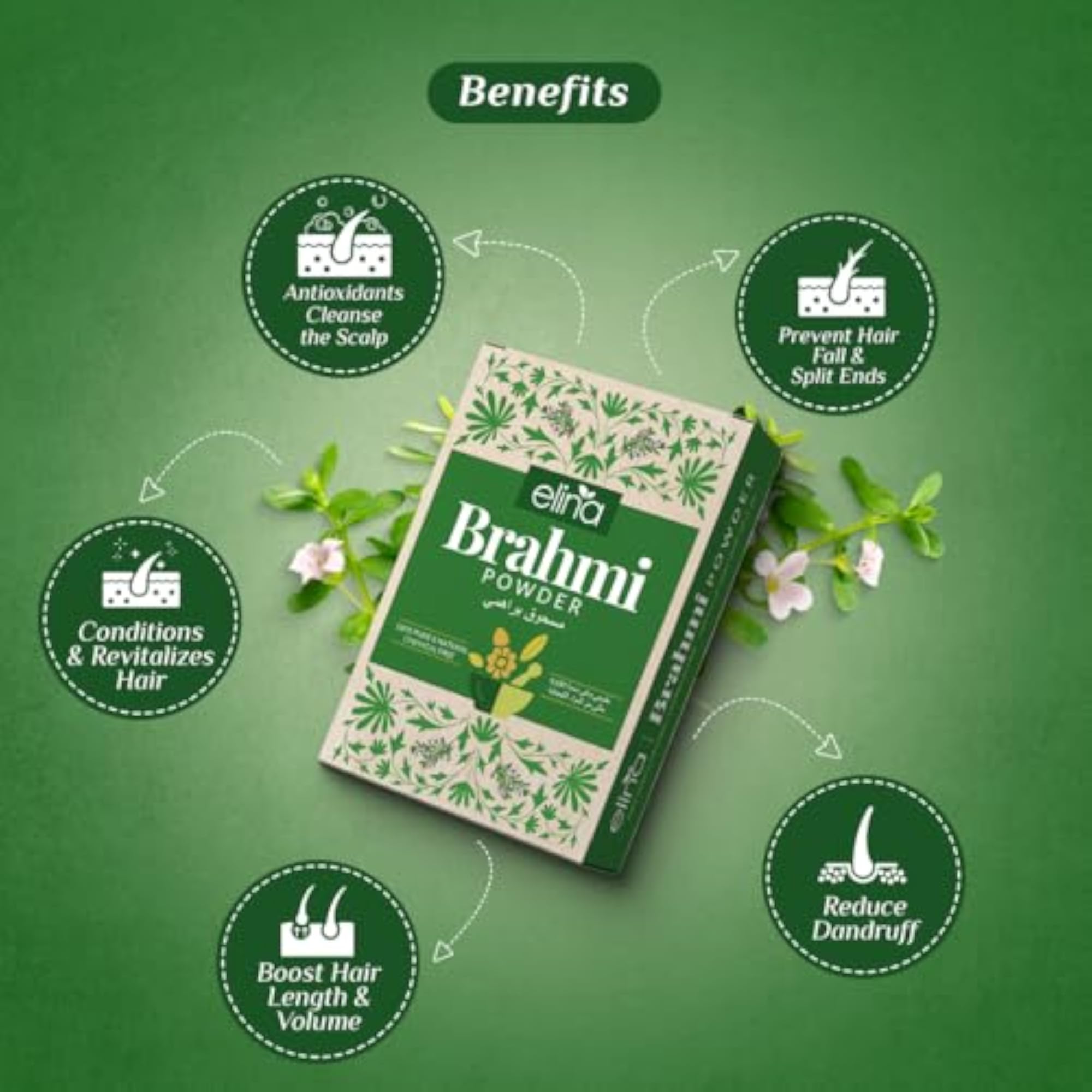 Elina Organic Brahmi Powder for Hair